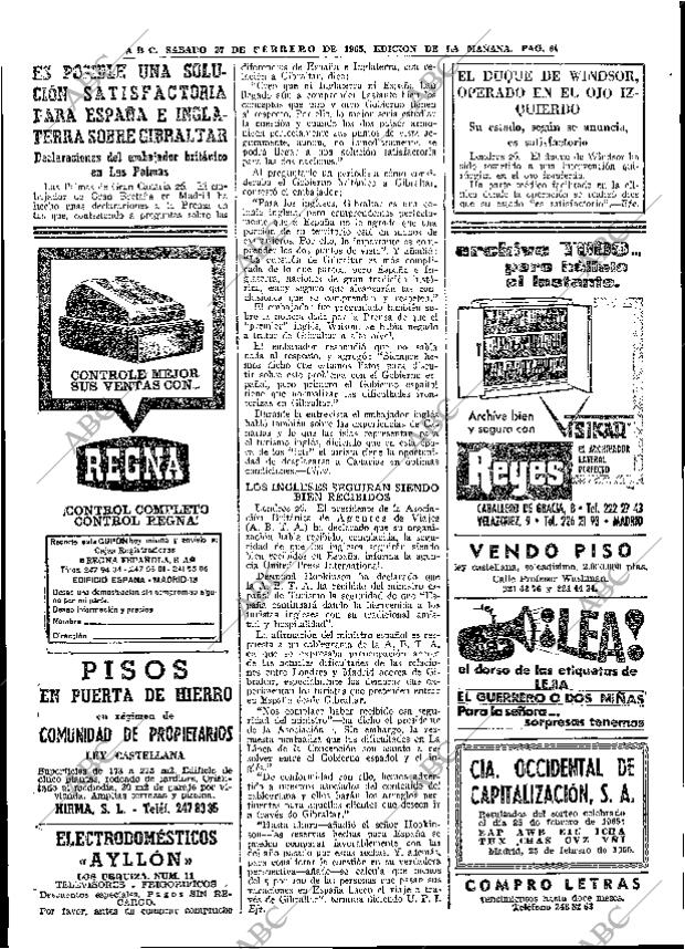 ABC MADRID 27-02-1965 página 60