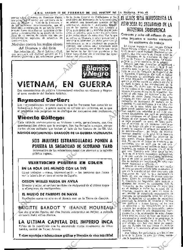 ABC MADRID 27-02-1965 página 63