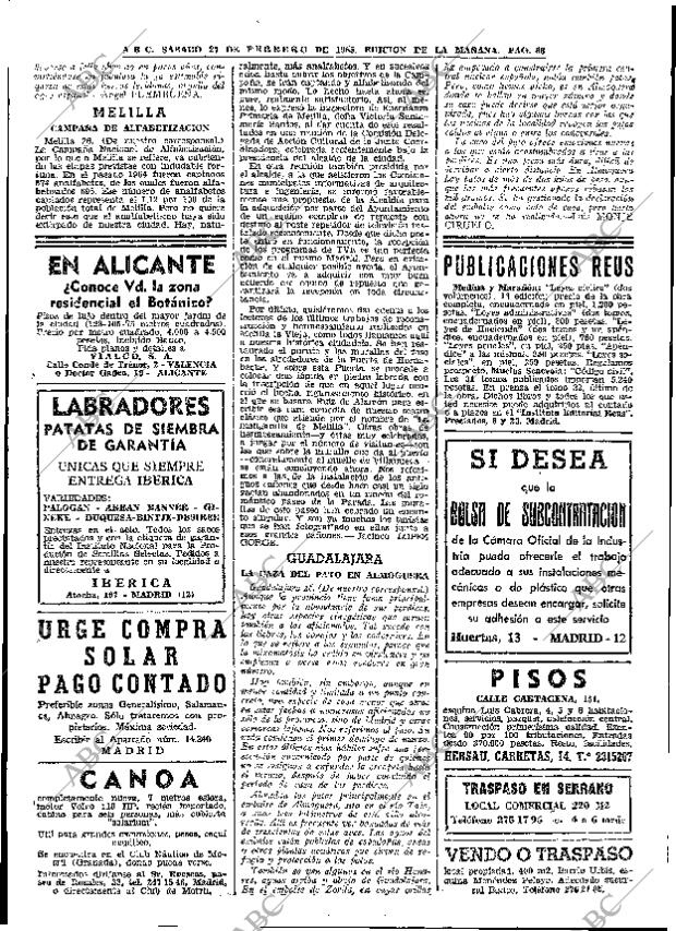 ABC MADRID 27-02-1965 página 66