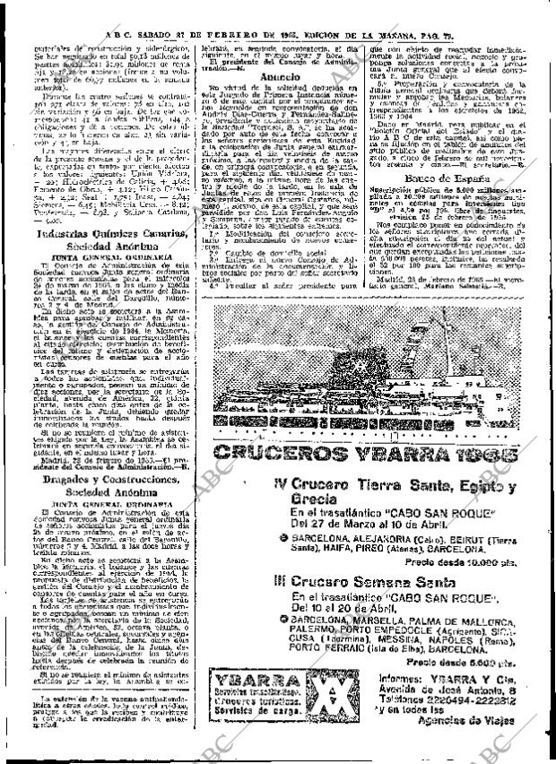 ABC MADRID 27-02-1965 página 79