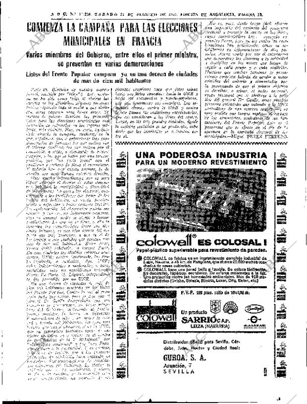 ABC SEVILLA 27-02-1965 página 19