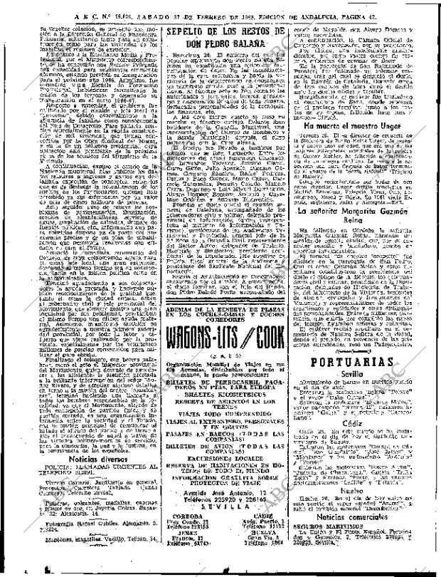 ABC SEVILLA 27-02-1965 página 42