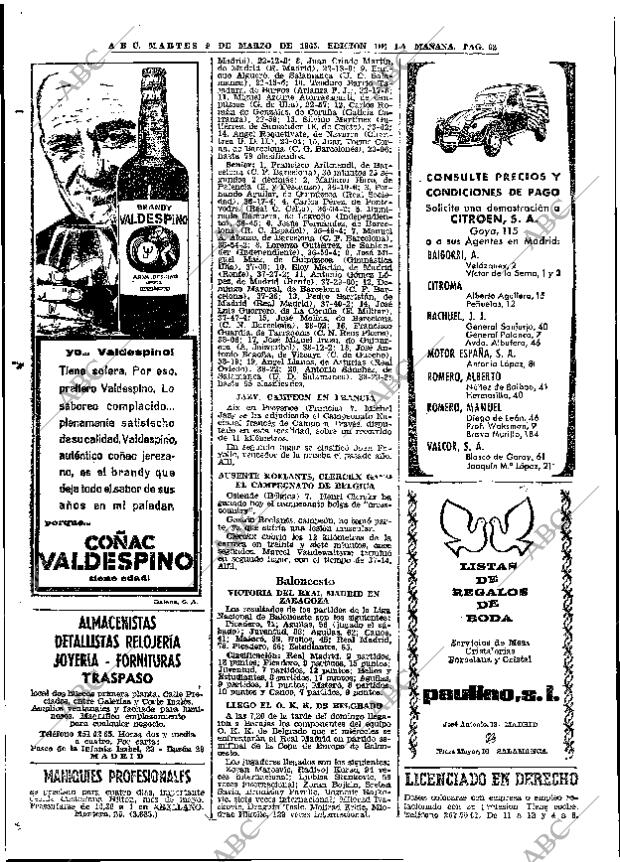 ABC MADRID 09-03-1965 página 62
