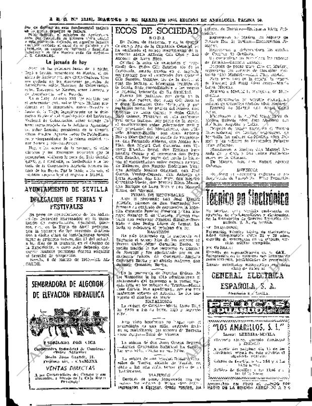 ABC SEVILLA 09-03-1965 página 50