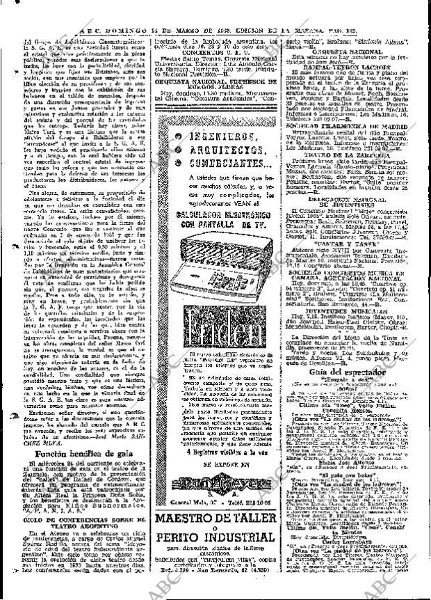 ABC MADRID 14-03-1965 página 102