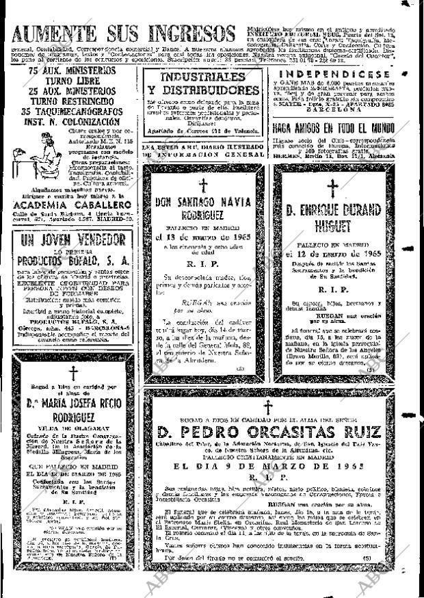 ABC MADRID 14-03-1965 página 117