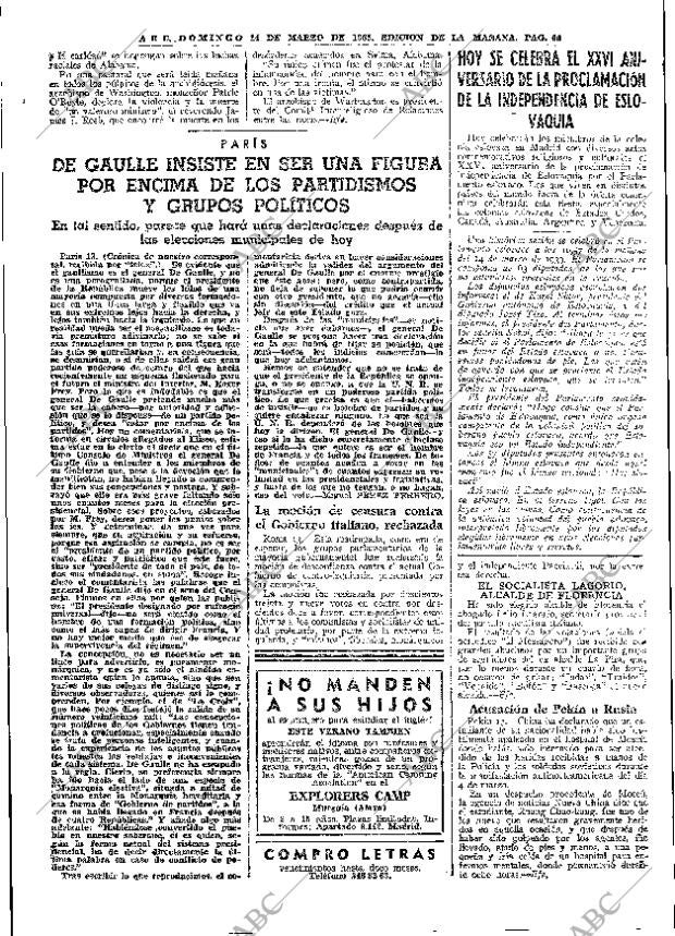 ABC MADRID 14-03-1965 página 66