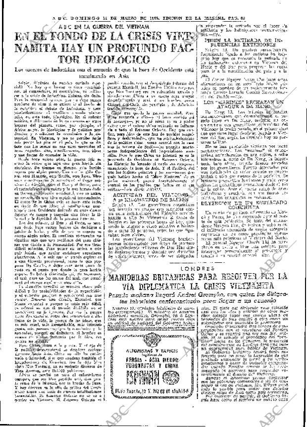 ABC MADRID 14-03-1965 página 69