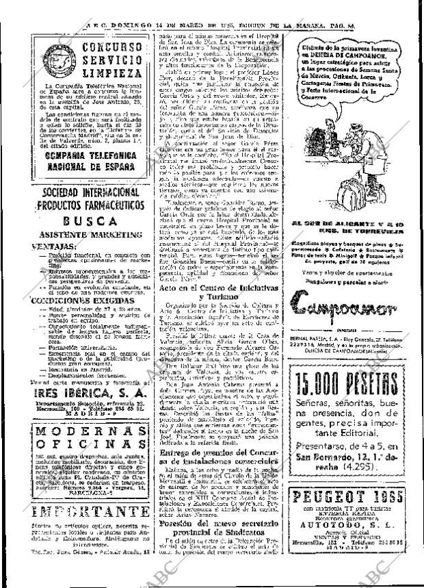 ABC MADRID 14-03-1965 página 84