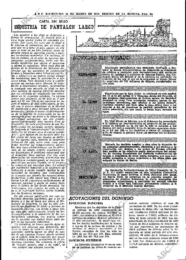 ABC MADRID 14-03-1965 página 90