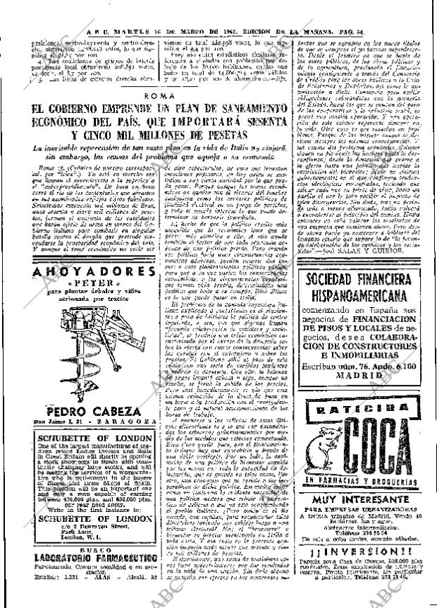 ABC MADRID 16-03-1965 página 54