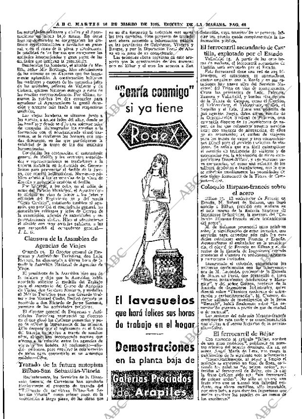 ABC MADRID 16-03-1965 página 66