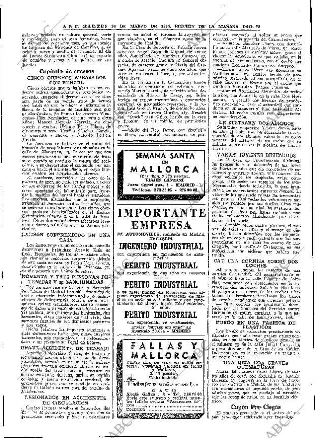 ABC MADRID 16-03-1965 página 72