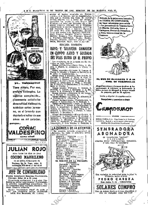 ABC MADRID 16-03-1965 página 82