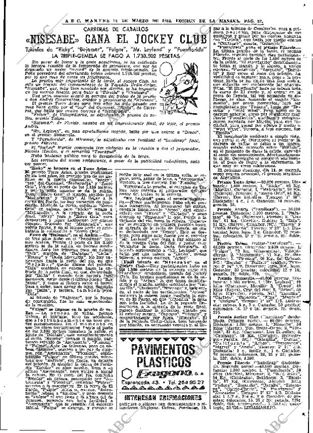 ABC MADRID 16-03-1965 página 87