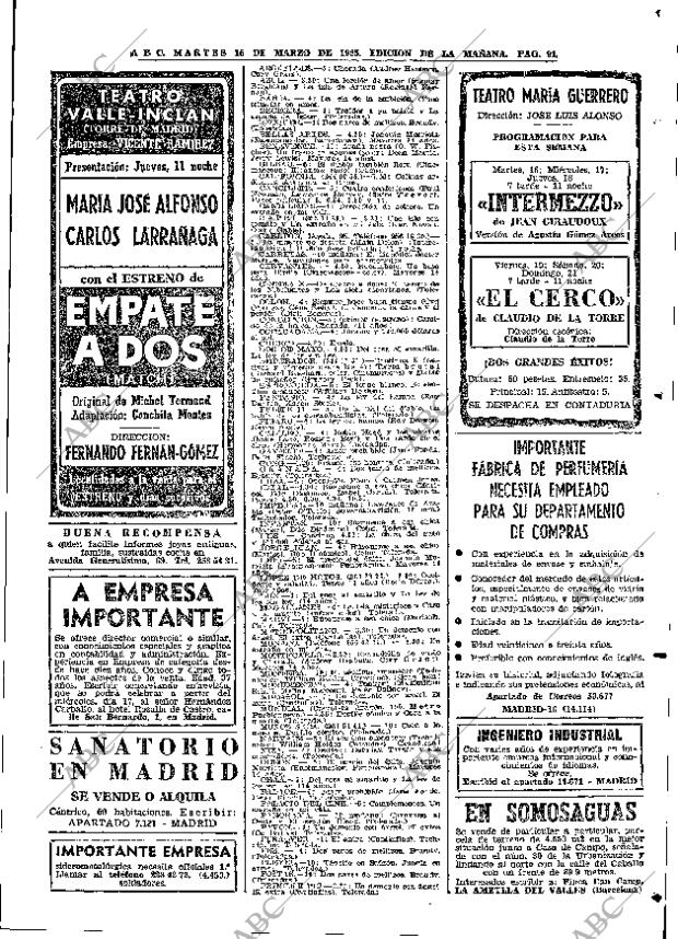 ABC MADRID 16-03-1965 página 91