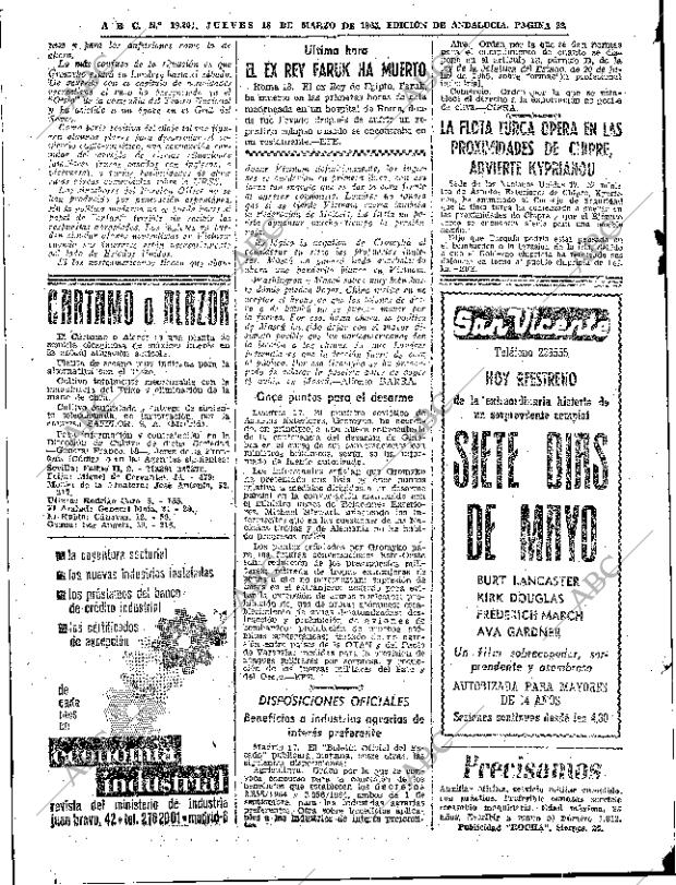 ABC SEVILLA 18-03-1965 página 22