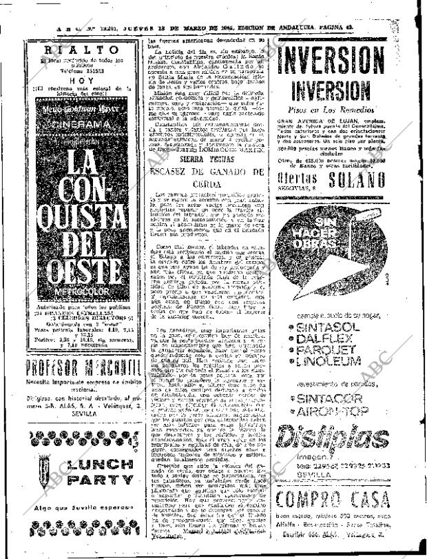 ABC SEVILLA 18-03-1965 página 42