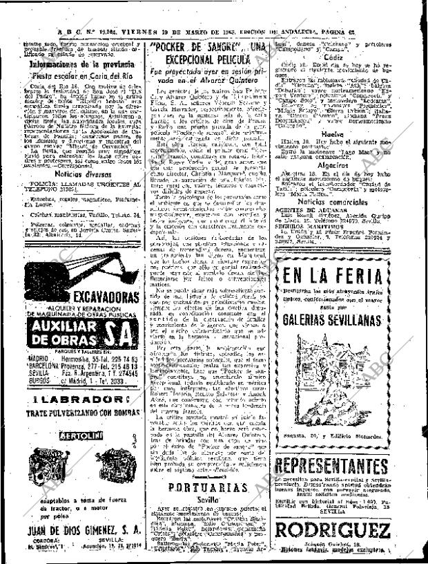 ABC SEVILLA 19-03-1965 página 62
