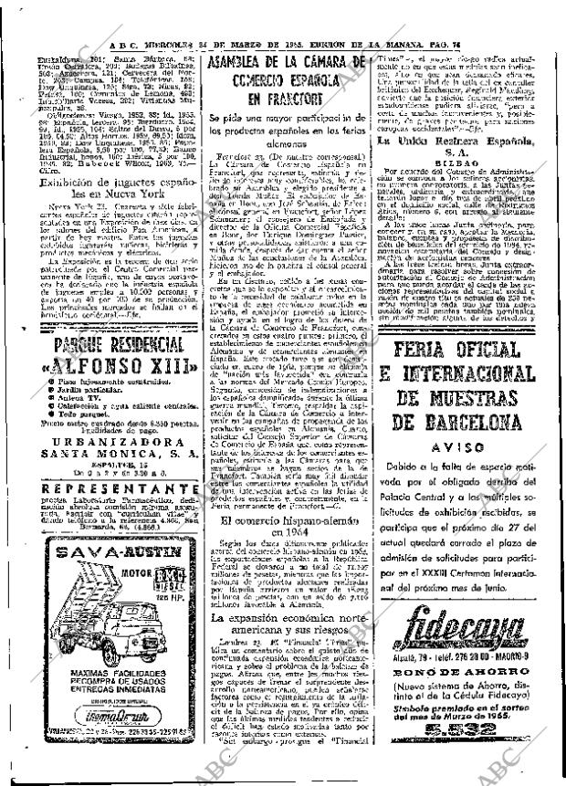 ABC MADRID 24-03-1965 página 76