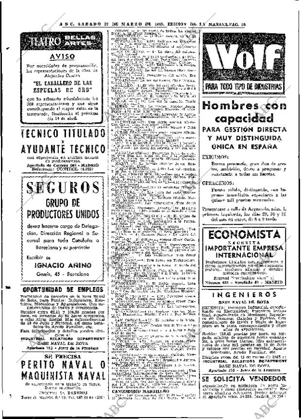 ABC MADRID 27-03-1965 página 96