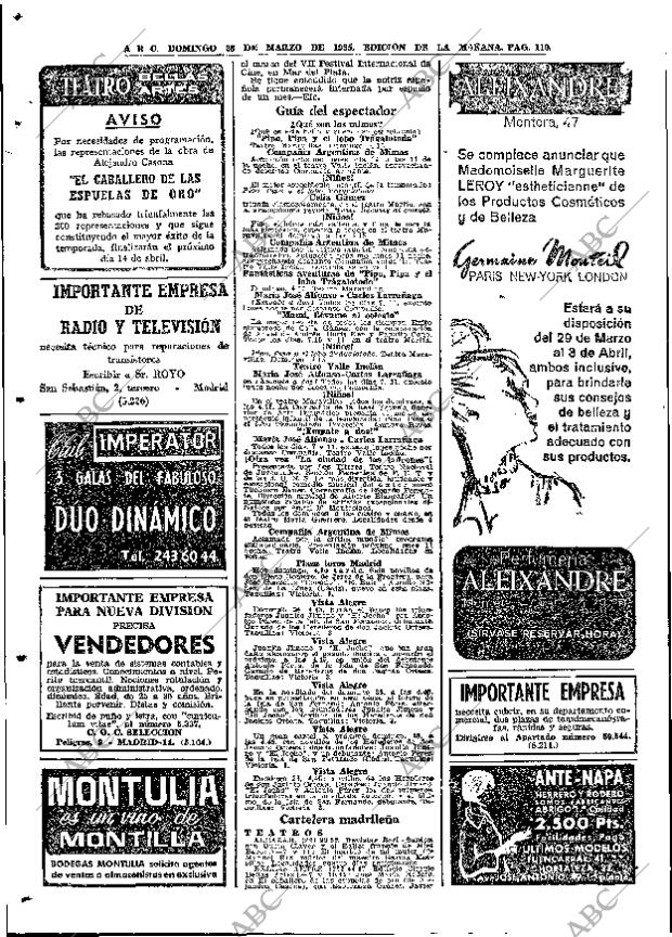 ABC MADRID 28-03-1965 página 110