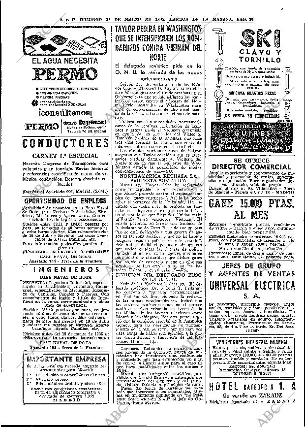 ABC MADRID 28-03-1965 página 70