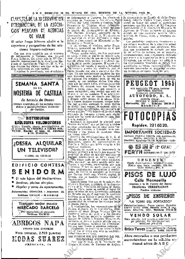 ABC MADRID 28-03-1965 página 92