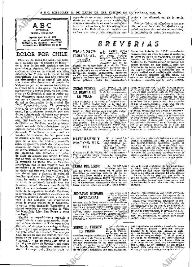 ABC MADRID 31-03-1965 página 40