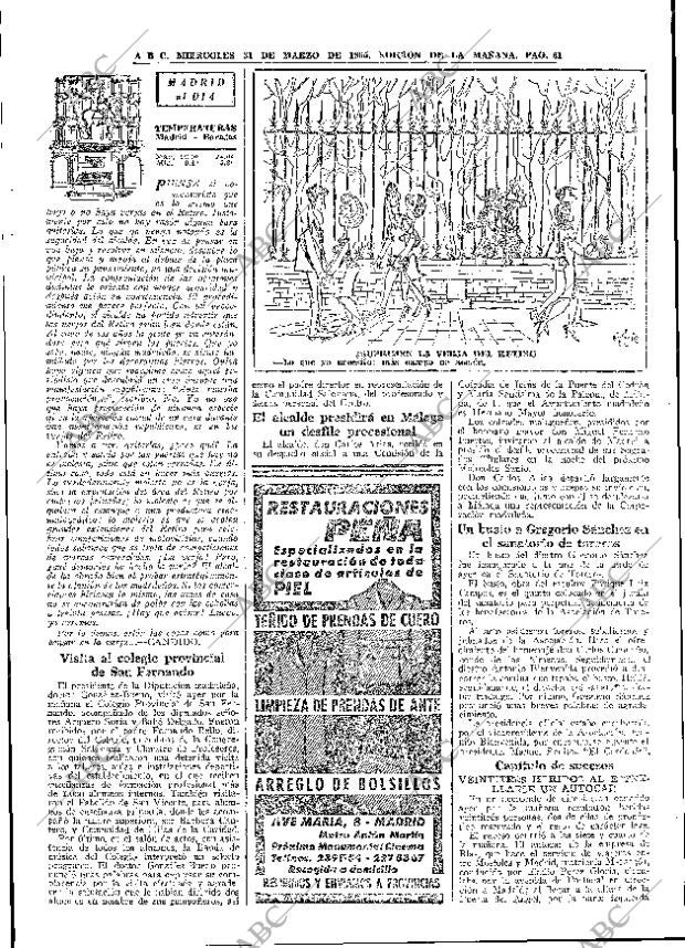 ABC MADRID 31-03-1965 página 61