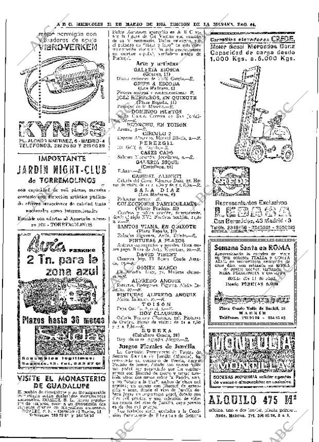 ABC MADRID 31-03-1965 página 64
