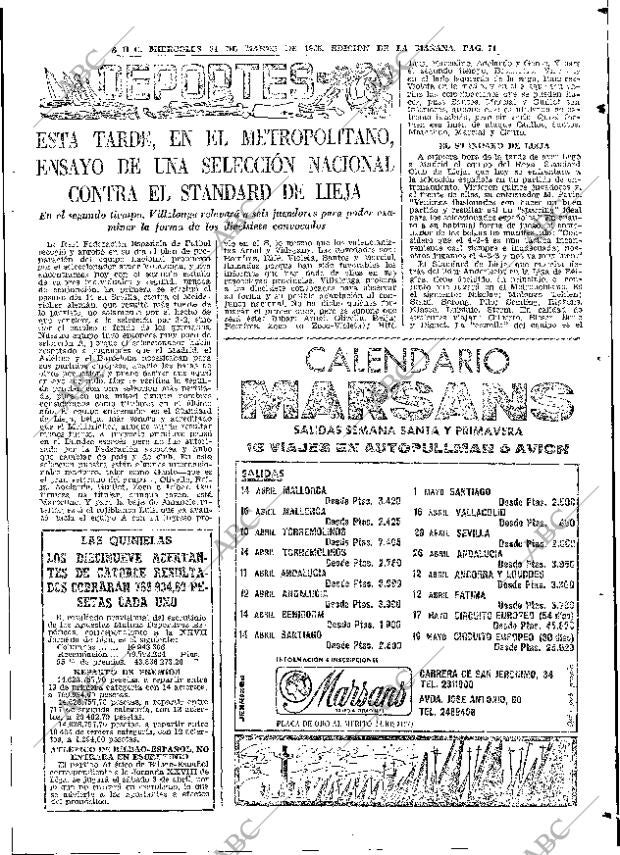 ABC MADRID 31-03-1965 página 71
