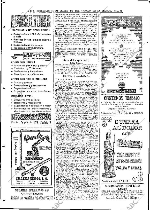 ABC MADRID 31-03-1965 página 78