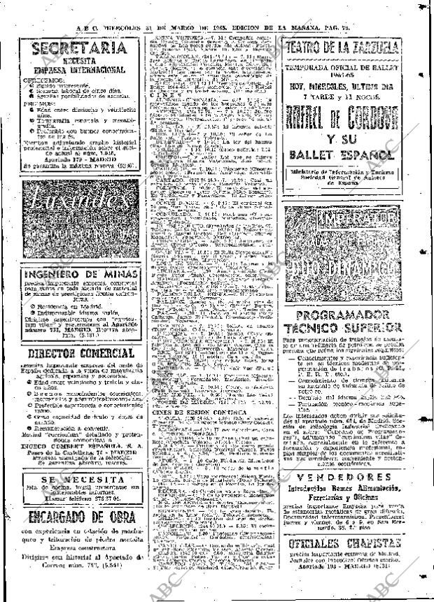 ABC MADRID 31-03-1965 página 79
