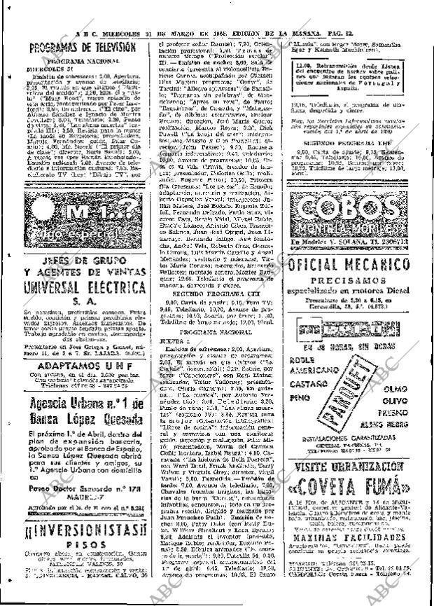 ABC MADRID 31-03-1965 página 82