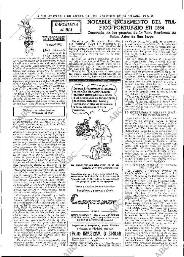 ABC MADRID 01-04-1965 página 47