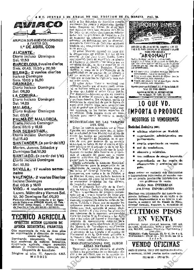 ABC MADRID 01-04-1965 página 50