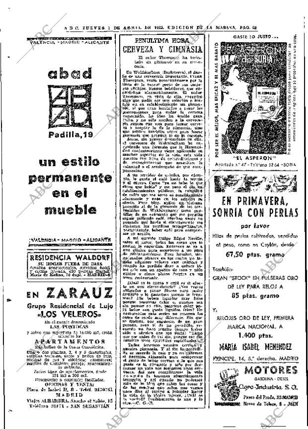 ABC MADRID 01-04-1965 página 62