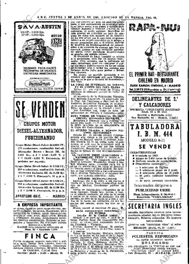 ABC MADRID 01-04-1965 página 64