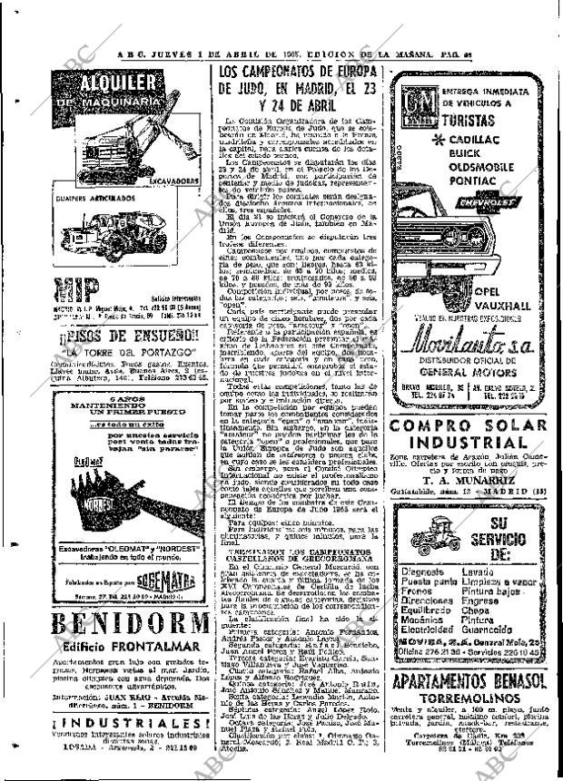 ABC MADRID 01-04-1965 página 66