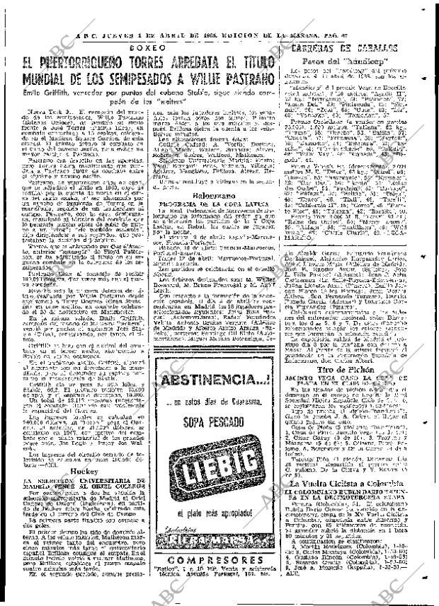 ABC MADRID 01-04-1965 página 67