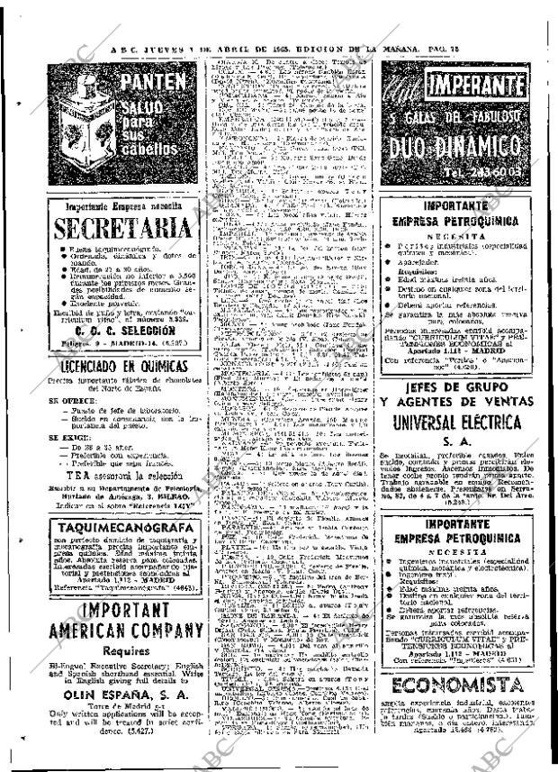 ABC MADRID 01-04-1965 página 72