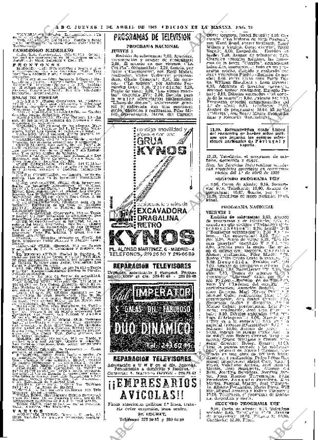 ABC MADRID 01-04-1965 página 73