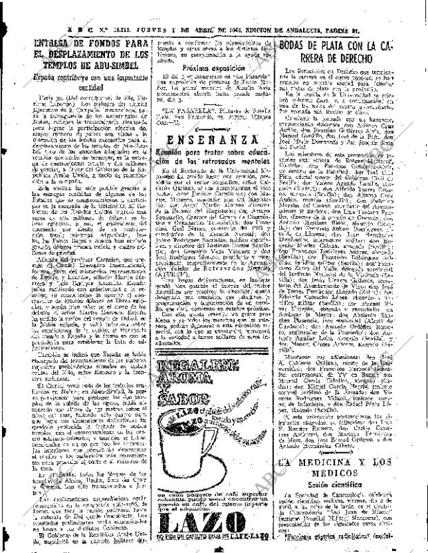 ABC SEVILLA 01-04-1965 página 31