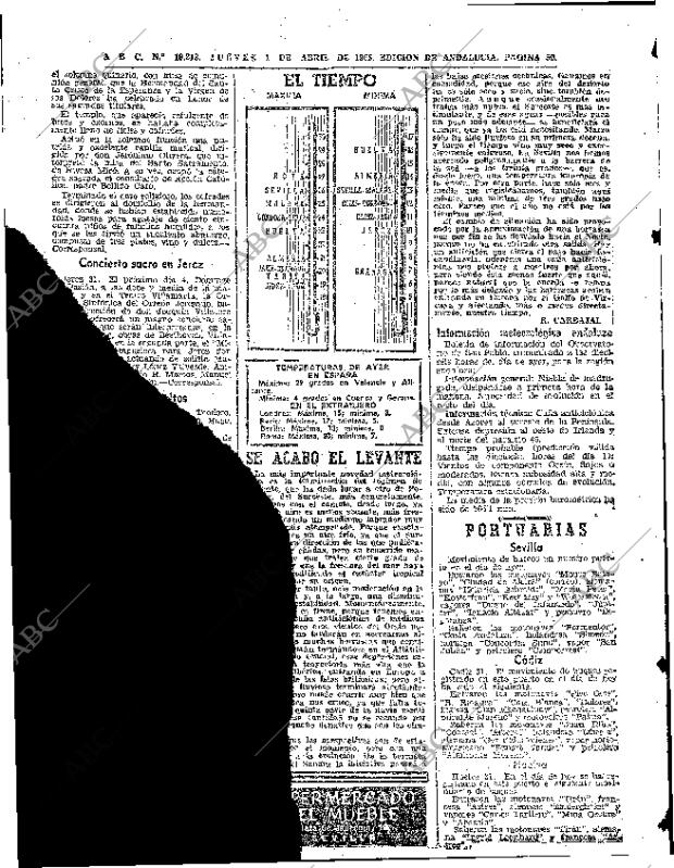 ABC SEVILLA 01-04-1965 página 50