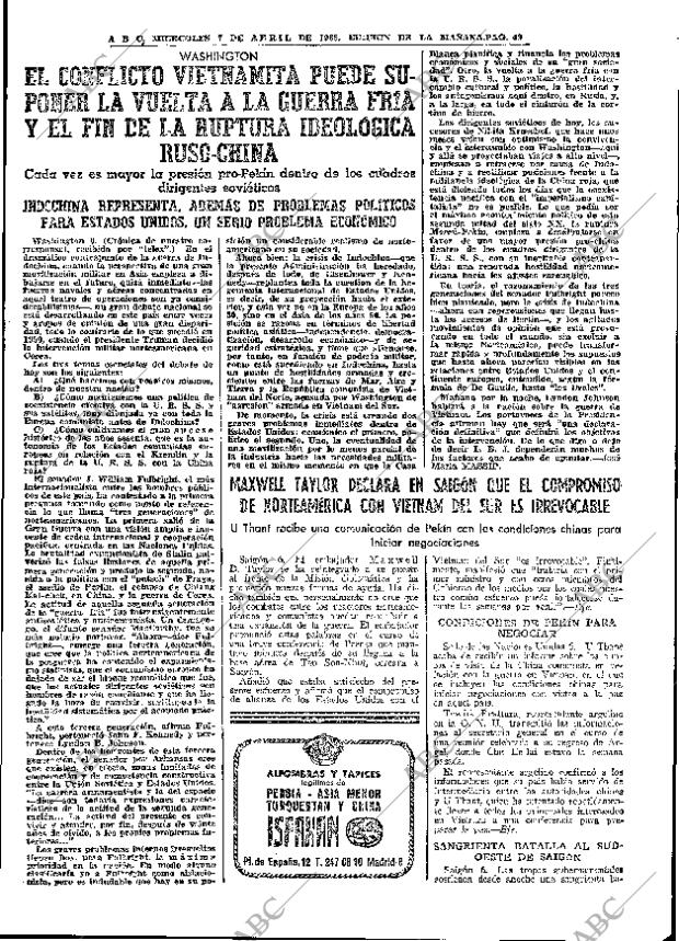 ABC MADRID 07-04-1965 página 49