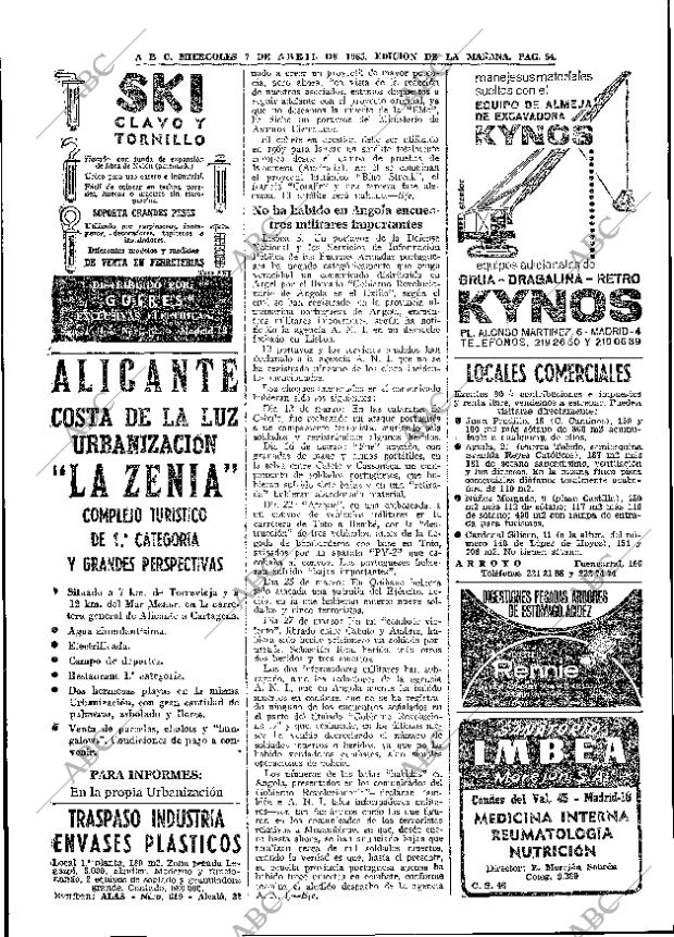 ABC MADRID 07-04-1965 página 54