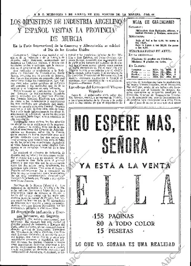 ABC MADRID 07-04-1965 página 65