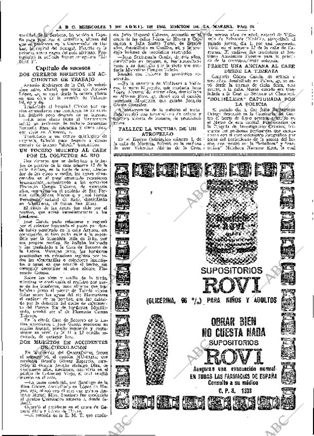 ABC MADRID 07-04-1965 página 75