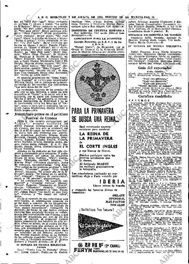 ABC MADRID 07-04-1965 página 94